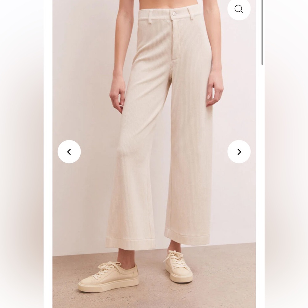 Z Supply Prospect Cord Knit Pants - Adobe White - L (matching set available!)